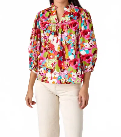 Crosby By Mollie Burch Rosie Top In Cosmos In Multi
