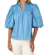 Crosby By Mollie Burch Rosie Top In Sky In Blue