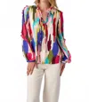 Crosby By Mollie Burch Ryland Blouse In Head In The Clouds In Multi