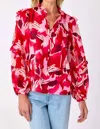 Crosby By Mollie Burch Ryland Blouse In Red In Red