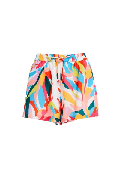 Crosby By Mollie Burch Sara Shorts In Happy Palms In Multi