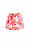Crosby By Mollie Burch Sara Shorts In Pink Tropics In Multi