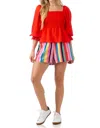 Crosby By Mollie Burch Sarah Short In Boardwalk Stripe