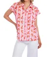 Crosby By Mollie Burch Scout Tee Top In Shrimp In Orange