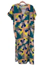 Crosby By Mollie Burch Shep Caftan Dress In Palmar In Blue