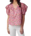 Crosby By Mollie Burch Stetson Top In Bougainvillea In Multi