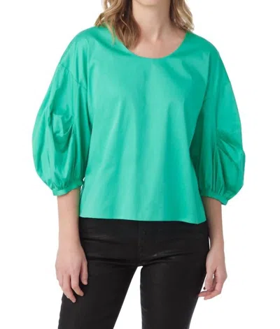 Crosby By Mollie Burch Sully Top In Vivid Green In Blue