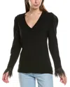 Crosby By Mollie Burch Teddie Wool-blend Sweater In Black
