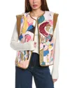 Crosby By Mollie Burch Viv Reversible Vest In Brown