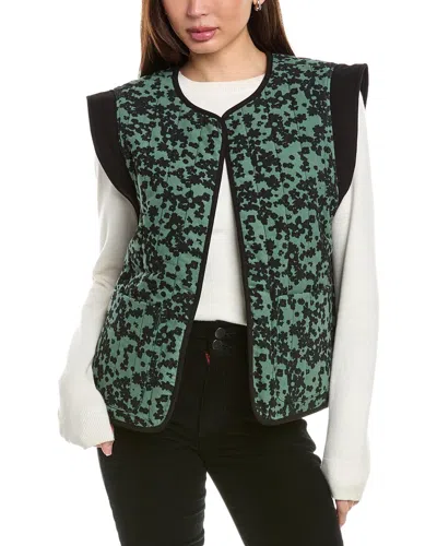 Crosby By Mollie Burch Viv Reversible Vest In Green
