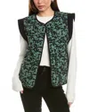 Crosby By Mollie Burch Viv Reversible Vest In Green
