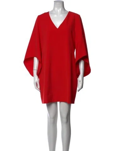 Pre-owned Crosby By Mollie Burch V-neck Mini Dress In Red