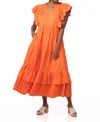 Crosby By Mollie Burch Walker Dress In Aperol Spritz In Orange
