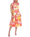 Crosby By Mollie Burch Wesley Midi Dress In Red