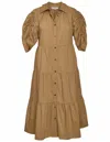 Crosby By Mollie Burch Whit Dress In Army In Green