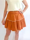 Crosby By Mollie Burch Willa Skort In Inca Gold