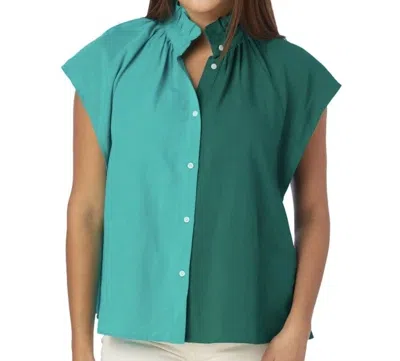 Crosby By Mollie Burch Women's Billie Blouse In Damselfly/dutch Green