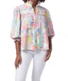 Crosby By Mollie Burch Worth Blouse In Palm Beach