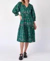 CROSBY BY MOLLIE BURCH WYLIE MIDI DRESS IN BOTANY