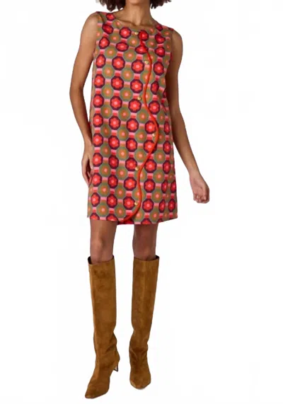 Crosby By Mollie Burch Zaire Mini Dress In Mod Daisy In Animal Print