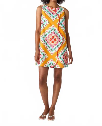 CROSBY BY MOLLIE BURCH ZAIRE MINI DRESS IN TILES