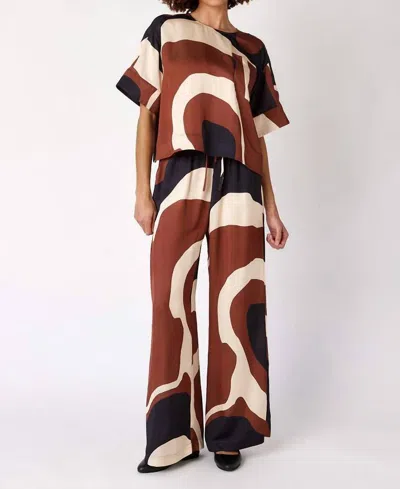 Crosby By Mollie Burch Ziggy Pant In Topography In Multi