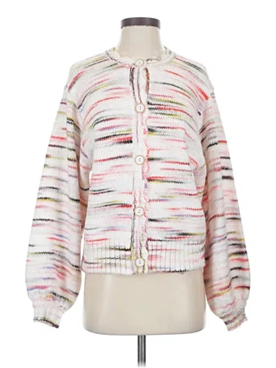 Pre-owned Crosby Cardigan Sweater In White