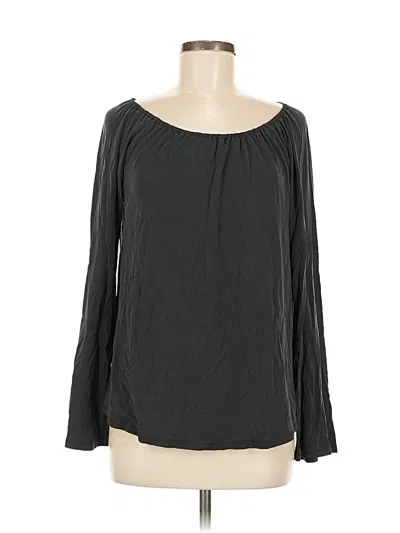 Pre-owned Crosby Long Sleeve Blouse In Black