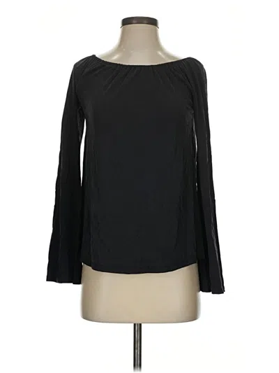 Pre-owned Crosby Long Sleeve Blouse In Black