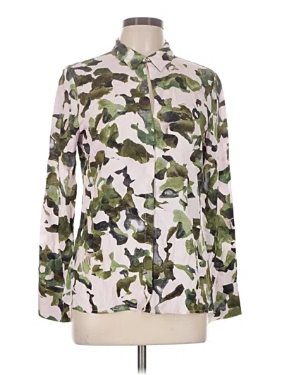 Pre-owned Crosby Long Sleeve Blouse In Green