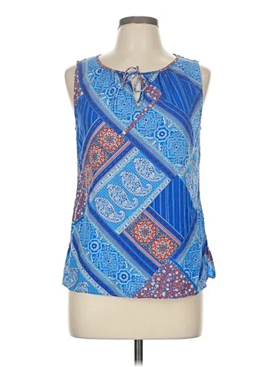 Pre-owned Crosby Sleeveless Blouse In Blue