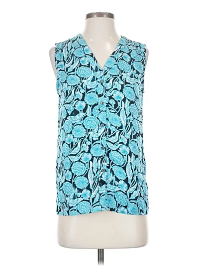 Pre-owned Crosby Sleeveless Blouse In Blue