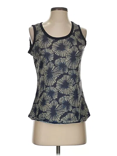 Pre-owned Crosby Tank Top Blue Halter Neckline Tops