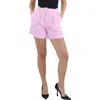 Crosby Womens Solid Linen High-waist Shorts