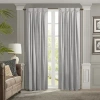 Croscill Avignon Rod Pocket Back Tab Light-filtering Single Curtain Panel In Gray