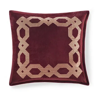 Croscill Clermont 26x26 European Euro Pillow Sham In Red