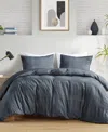 Croscill Closeout!  Anders 3-pc. Duvet Cover Set, Full/queen In Charcoal