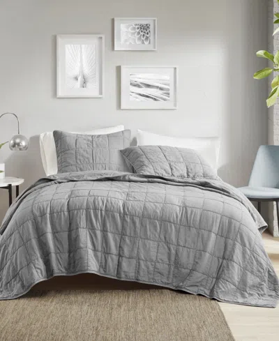Croscill Closeout!  Gema 3-pc. Coverlet Set, Full/queen In Gray