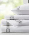 Croscill Closeout!  Hem 300 Thread Count Cotton Sateen 4-pc. Sheet Set, California King In Gray