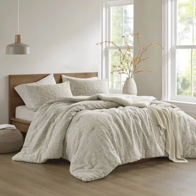 Croscill Harper Oversized Cotton Matelasse Comforter Set In Natural