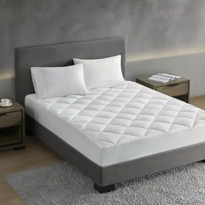 Croscill Signature Dobby Cotton Waterproof Mattress Pad In White
