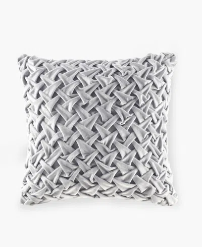 Croscill Winchester Decorative Pillow, 20" X 20" In Silver