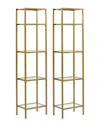 Crosley Aimee 2pc 73in Etagere Set