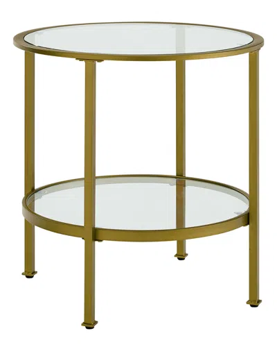 Crosley Aimee Glass Side Table In Multi