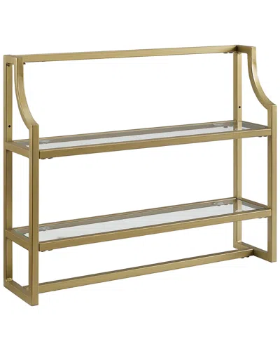 Crosley Aimee Wall Shelf In Gold