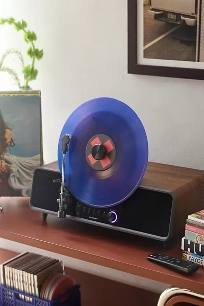 Crosley Beck Fully Automatic Vertical Record Player In Brown At Urban Outfitters