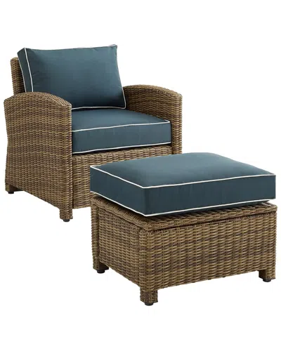 CROSLEY CROSLEY BRADENTON 2PC OUTDOOR WICKER CHAIR SET