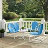 Crosley Brands Griffith 4pc Outdoor Metal Conversation Set