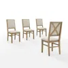 Crosley Brands Joanna 4-piece Upholstered Back Dining Chair Set