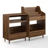 Crosley Brands Liam 2pc Record Player Stand And Vinyl Storage Set